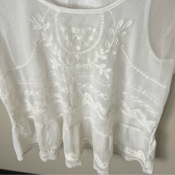 American Eagle Embroidered Bohemian Tank Top - Picture 3 of 6